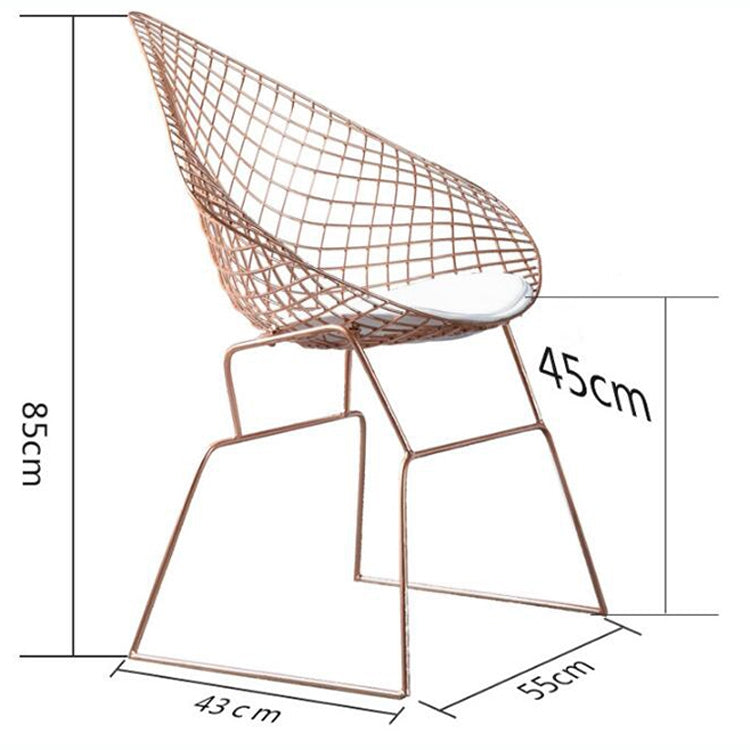 Nordic Modern Minimalist Casual Hollow Wire Creative Personality Dining Chair