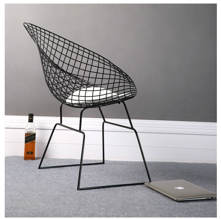 Nordic Modern Minimalist Casual Hollow Wire Creative Personality Dining Chair