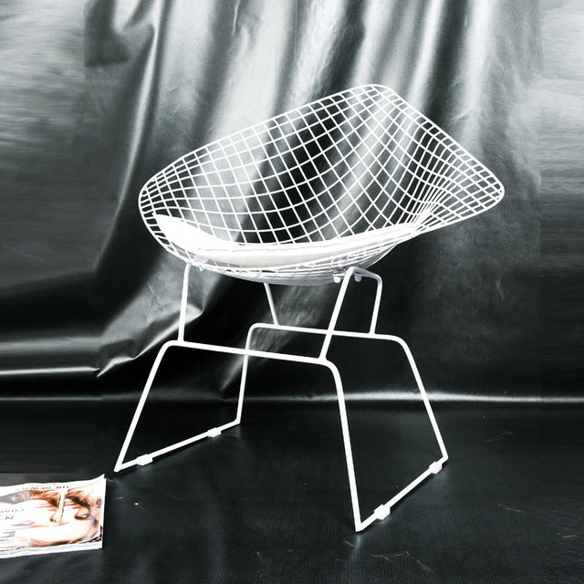 Nordic Modern Minimalist Casual Hollow Wire Creative Personality Dining Chair