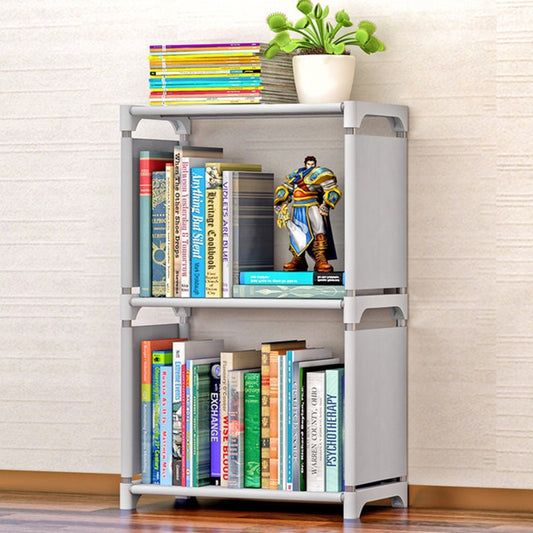 Plastic Steel Tube Multifunctional Combination Holder Student Books Shelf Floor Storage Rack