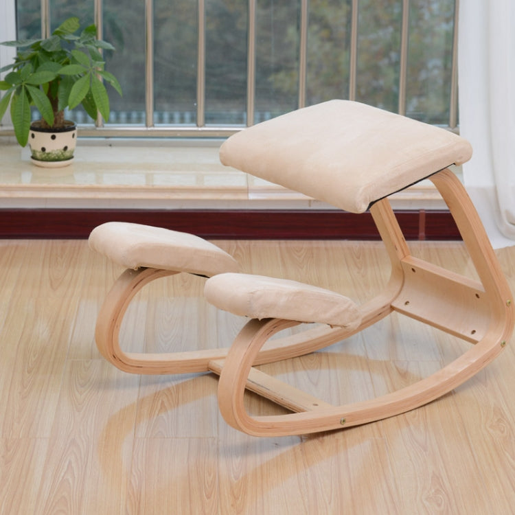 Ergonomic Kneeling Chair Stool Home Office Furniture Ergonomic Rocking Wooden Kneeling Chair