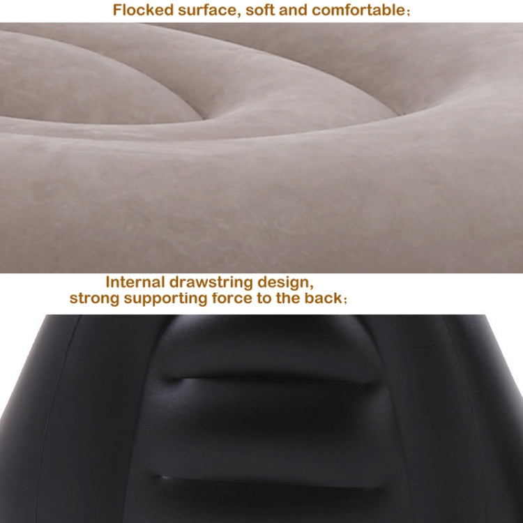 Lunch Break Inflatable Lazy Sofa, Bottom Color Random Delivery, Style:, Sofa+Pedal, Single Sofa